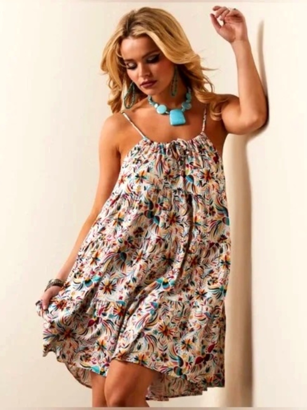 Women's Small Ariat Fiesta Tiered Summer Sundress - NWT